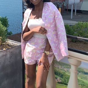 Floral Blazer and short set